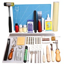 가죽칼 그리프 가죽공예 도구 공구 공예 입문용 세트, 세트2