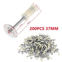 핀타카 타커 미니 타정총 타정기못 건카타 타격기 에어타카 유니버설 미니 네일 건 자동, 200개 37mm 7.3
