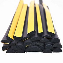 2M 자체 접착 스폰지 씰 스트립 EPDM 고무 검정색 폼 충돌 방지 가스켓 캐비닛 도어 방수 방진 방음, 20x10mm