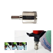 Smato 유리코아비트 세라믹코어드릴 8mm SM-CDL08(규격 확인후 선택) 샹크6.35mm 유리코어 타일 세라믹코아 코아비트 도자기 유리천공기 타일천공 다이아몬드비트, SM-CDL 15, 1개