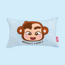 헤이지니 강이숭이 앰블럼 아동 휴비스 솜 베개, 혼합색상