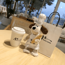 그로밋안전벨트 큐티 강아지 자동차 안전 숄더 뽀글이 피규어 보험 벨트 커버 차량용 인형 카 장식 세트, 옵션34