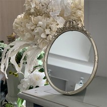 꼬떼따블 꼬떼따블 프렌치 실버 플라워 거울(타원)(K288431) (3047239)