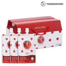 연두팜 NFC 착즙 프리미엄 사과즙 30개입 1박스 100ml, 돌려따는)사과엔사과즙 30개입