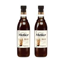 [천삼백케이] [메가커피] CJ메티에 흑당 시럽 750ml 2개세트, 옵션선택:본품