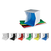 셀프 미니LED 스튜디오 박스 사진 촬영 6컬러 포토박스, 1개