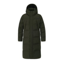 푸마 푸마스포츠 유니 롱패딩 벤치코트_카키