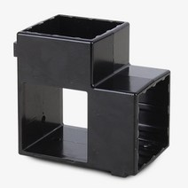 스틸 진열대 작업대 정자 제작용 사각파이프 조인트 75 검정 2개