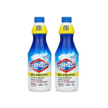 유니크앤몰 유한락스 흰옷 표백용 1L 얼룩제거 표백제 황변방지, 2개