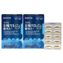 노르웨이산정제어유일양오메가3 30캡슐x2박스(달맞이꽃종자유 솔잎증류농축액), 60캡슐, 1100mg