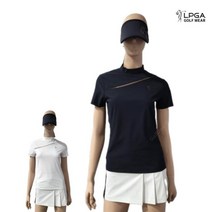 LPGA 골프웨어 여자 핫픽스 반목 반팔 티셔츠 222/512