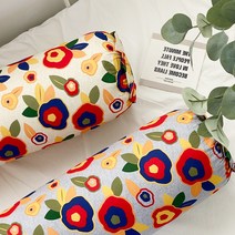로즈마리 플라워 꽃무늬 순면 안고자는 꿀잠템 사계절 바디필로우 롱 원통 캔디 쿠션, 커버1장, 그레이