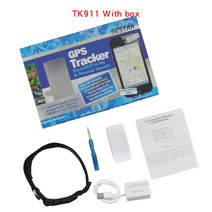 고정밀 소형 애완 동물 GPS 추적기 TK911 개 고양이 추적 장치 로케이터 칼라 역사 경로 재생 방수, 02 With box