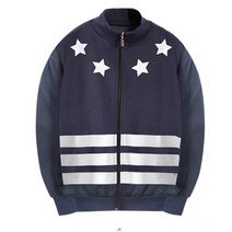 아우라큐 기모 집업-스타 남여공용 트랙탑 기모집업