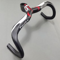 탄소 막대가있는 탄소 핸들 바 통합 자전거 핸들 바 도달 75MM 드롭 130MM 400420440 90 100 110 120MM, 빨강 100x420mm, Red 100x420mm