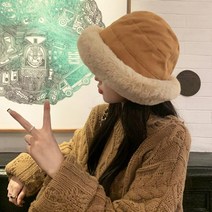 아티잔 에스키모 벙거지 밍크 모자 방한 겨울 털모자