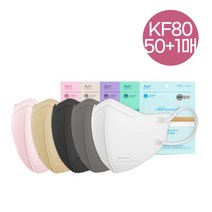 KF80 아에르 어드밴스드라이트핏 새부리형마스크 50매+1매증정 /컬러마스크/베이지마스크/블랙마스크, KF80 AD 라이트핏 그레이 대형 50매+1매