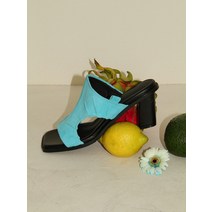 2월 2일 사이드 셔링 뮬즈 아쿠아