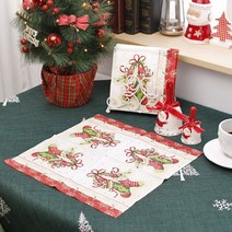 폴란드 제조 크리스마스 노엘 선물양말 테이블 종이 냅킨 20매, 33*33cm