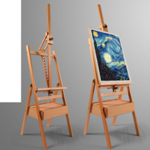 나무 이젤 미술 그림 그리기 작업대 유화 스케치 화방, 앞으로 기울지 않음 너도밤나무 이젤 4K 드로잉