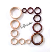 [정글스튜디오] 우드링 국내산 자작나무 3cm ~ 10cm 우드고리 마크라메 재료 DIY, 내추럴우드_10cm(1개)
