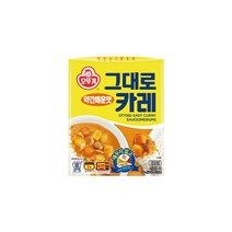 오뚜기 일품요리 그대로카레 약간매운맛 자취 혼밥 도시락 간편한식사 대용량 식자재 200g, 24개