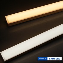 장수램프 LED T라인 라인조명 간접조명 레일조명 T10 화이트바디 10W 300mm, 주백색(아이보리빛), 주백색