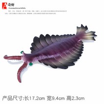 해양 바다 심해 생물 삼엽충 심해어 모형 피규어 교구 고대 선사 시대, 이상한 새우