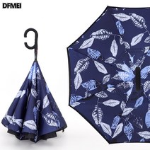 DFMEI 역우산 자동 이중우산 파라솔 무휴대 자동차 우산 스트레이트 우산 비즈니스 긴손 우산