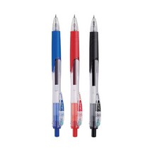 투명 클립 볼펜 신기한 학용품 특이한 필기감좋은 펜 0.7mm 3종 스승의날 얇은 각인 브랜드 펜 볼팬 잘써지는 선물용 공시생 사무용, 흑색 1자루 0.7mm (500167)