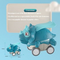공룡 아기 남아 장난감 자동차 쥬라기 공원 교육 모델 유아 어린이 생일 선물, 옵션.02 Triceratops