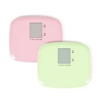 IW 미니 체중계(KS-1000) 이전체중표시 현재체중 비교, 핑크, 핑크