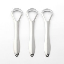 양면 은색 스테인리스 혀클리너 혀칫솔 설태제거 혓바닥 청소 백태제거 6개입, 1개