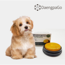 댕파고 강아지 훈련벨 녹음기 애견훈련용품, 블루