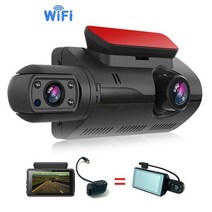 바이크블랙박스 오토바이블랙박스 2채널 4채널 자동차 용 듀얼 렌즈 대시 캠 wifi g, 와이파이로, 32g TF 카드