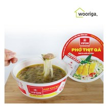 우리가스토리 포띠보 베트남 쌀국수 컵라면 닭고기맛, 120g, 12개