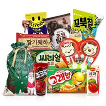 까까나라 6종 크리스마스 과자 간식 선물 세트 어린이집 단체 선물, 1개, 크리스마스 트리 과자 보따리 선물세트