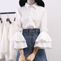 라쿤걸 럭셔리 나팔소매 공주풍 블라우스 NY080