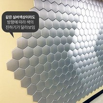 DIY 아트 쿠션타일 육각(187x162mm) 양면테프 간단시공 안전푹신 쿠션 방음 단열 인테리어 산뜻, ☆[옵션-카키]☆