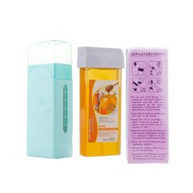 왁싱뭐머기 40W 롤 온 제모 왁스 히터 기계 휴대용 카트리지 크림 난방 장치 홈 왁싱 워머, 04 Au 플러그, 02 Green Honey Kit