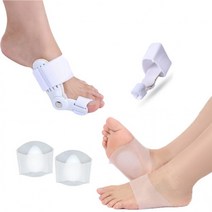 지니홀딩스 무지외반증 교정기 엄지발가락 교정 실리콘 아치패드 발바닥 패드 쿠션, 발가락교정기