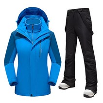 스키겨울 스키복 여성 재킷 및 바지 따뜻한 스노우 방수 보드 코트