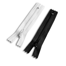 오너킹 지퍼 바지지퍼 파우치지퍼 일반지퍼 10cm 15cm, 블랙