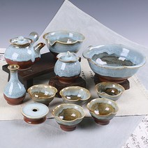 천목이중시유 연잎 5인다기풀세트
