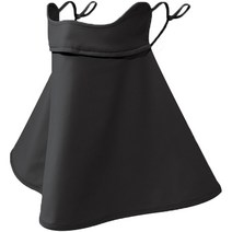 Oceansunfish 롱넥 햇빛차단 마스크, 블랙