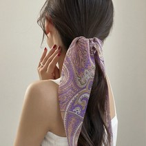 키메라제이 딥컬 페이 롱드롭 헤어슈슈 스크런치 곱창 머리끈 2color
