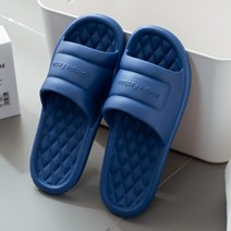자동차 방향제 디퓨저 실내용품 장식품 패션 홈 슬리퍼 슬립 온 플랫 여성 남성 호텔 실내 바닥 플랫 신발 여름 미끄럼 방지 슬라이드 가족 욕실 샌들, 네이비 블루, 41
