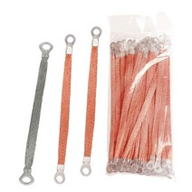편조 케이블 접지선 연결 와이어 본딩 구리 접지 범퍼 100개, 주석 도금 알루미늄 6m -  250mm