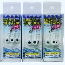BCK 브라이트 야광지그헤드 풀치 갈치 광어 우럭 모노낚시, 브라이트 7g(3개입)