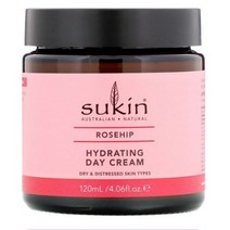수킨 하이드레이팅 데이 크림 로즈힙 드라이 & 디스트레스 스킨, 1개, 120ml